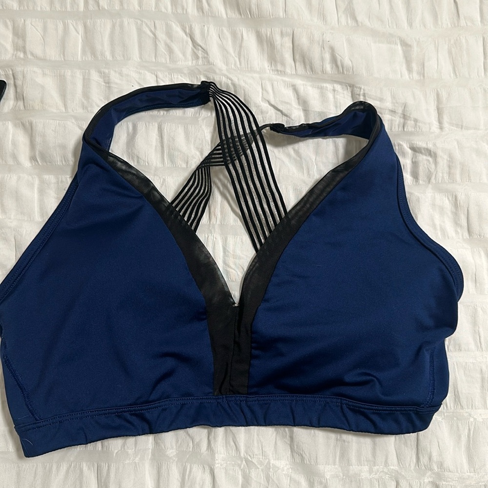 Victoria Secret racerback sports bra - Dark Blue - Size L